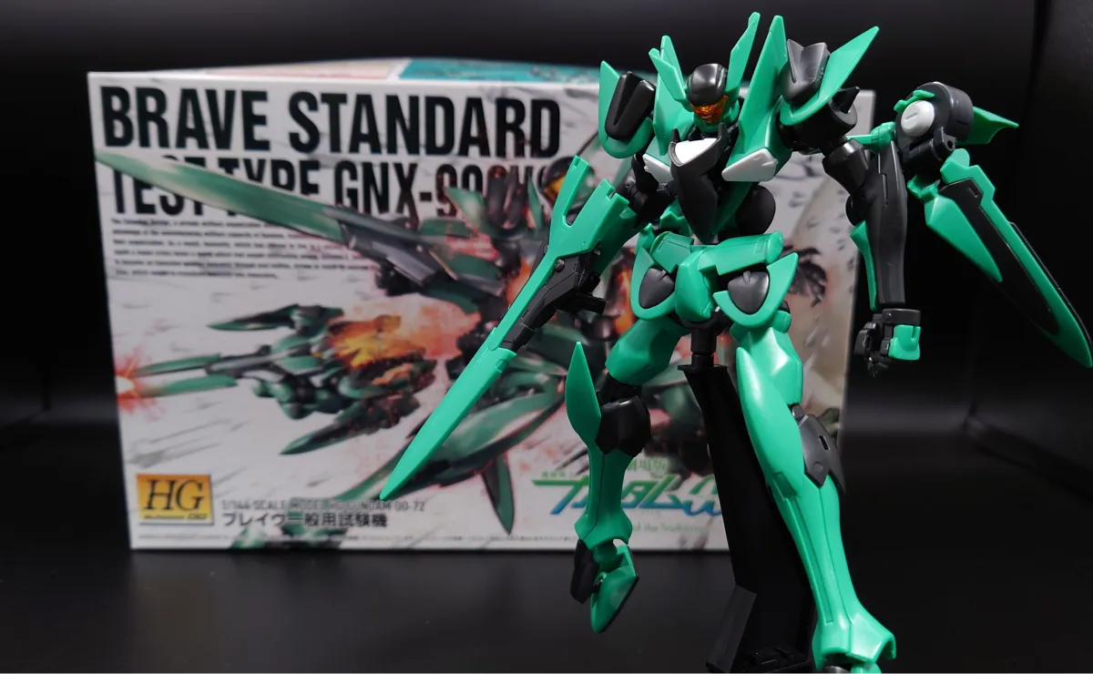 HG ブレイヴ一般用試験機のプラモとパッケージ