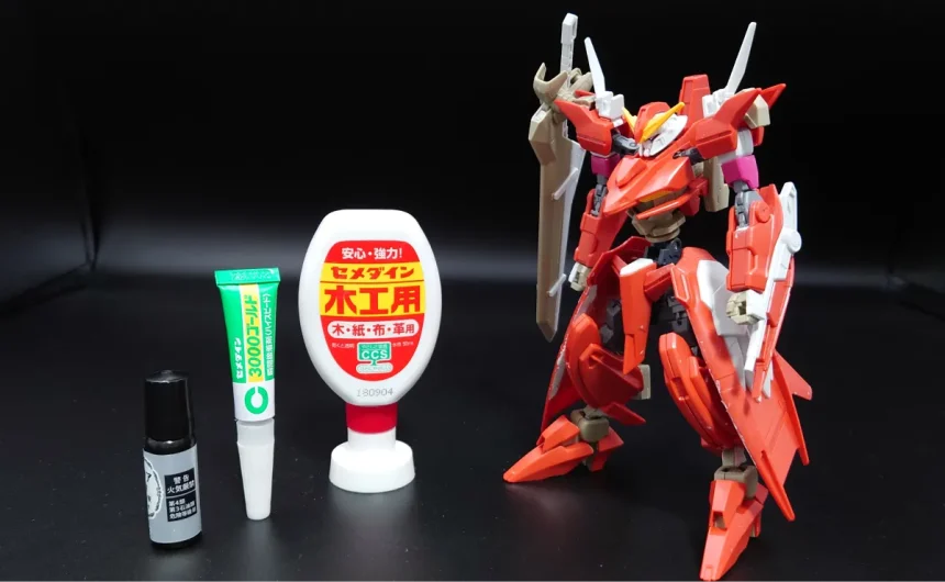 UVレジン・瞬間接着剤・木工用ボンドとHG スローネツヴァイ