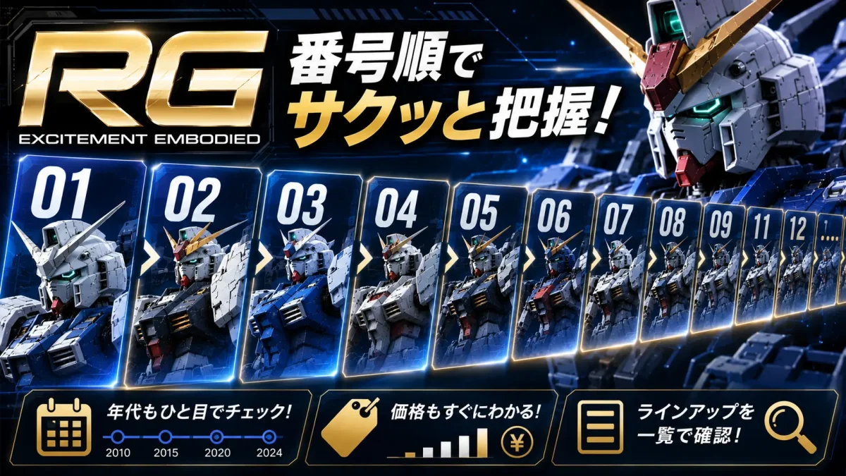 GUNPLA RG一覧 番号順やシリーズ