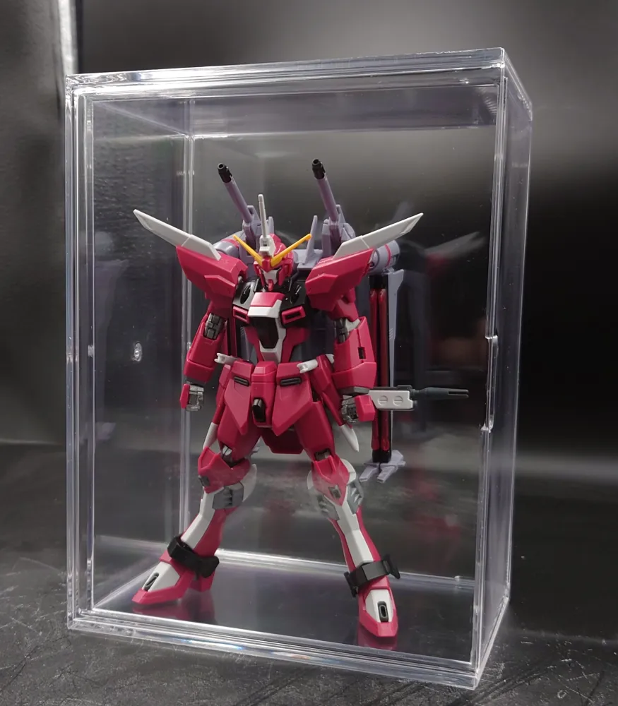 100均！重ねる収納ボックス応用のガンプラディスプレイケース daiso-kasanaru-box