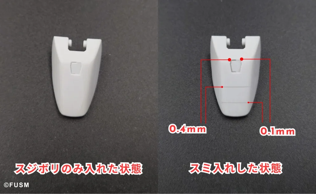 ガンプラなら0.1～0.2mm！おすすめするスジボリの太さ！ sujibori-thickness-x