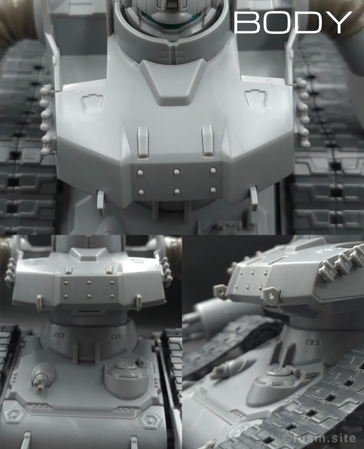 【レビュー】HG 1/144 ガンタンク初期型 胴体ディテール 01