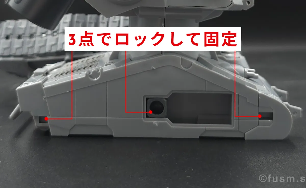 【レビュー】HG 1/144 ガンタンク初期型 胴体ディテール 07