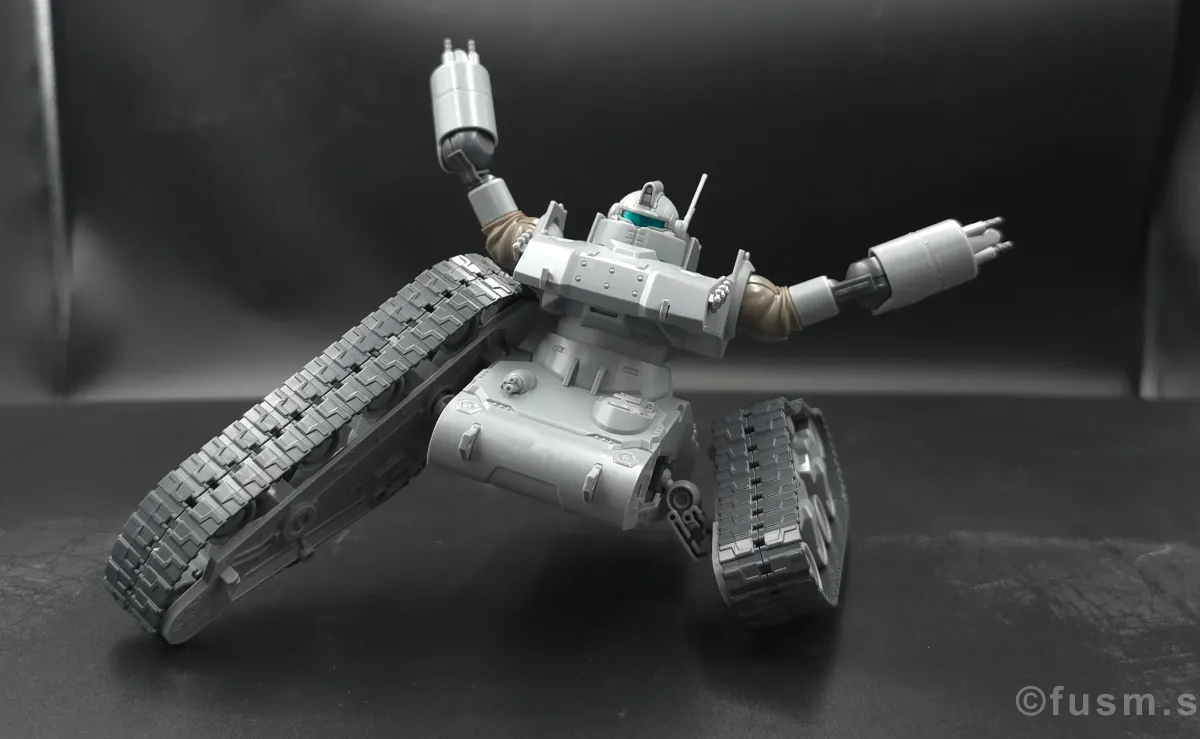 【レビュー】HG 1/144 ガンタンク初期型 胴体ディテール 可動域 05