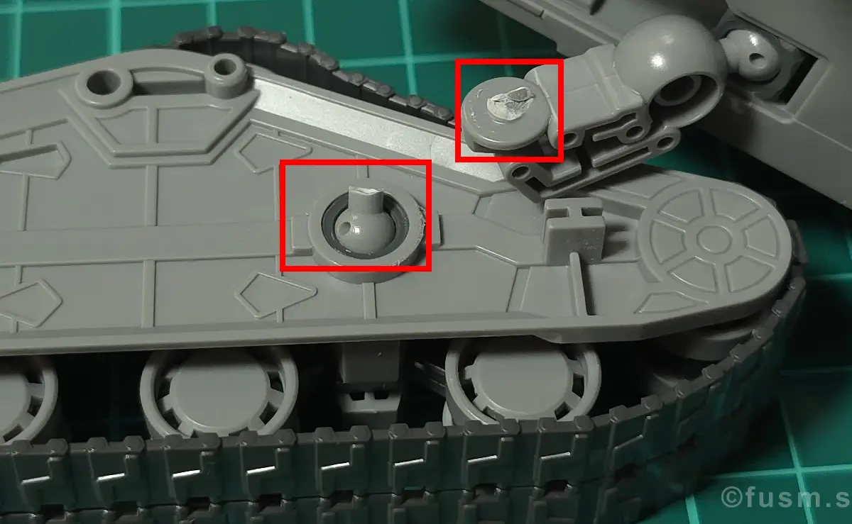 【レビュー】HG 1/144 ガンタンク初期型 耐久力が弱い箇所 01