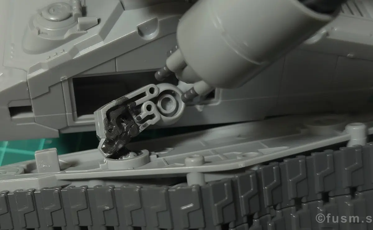 【レビュー】HG 1/144 ガンタンク初期型 耐久力が弱い箇所 04