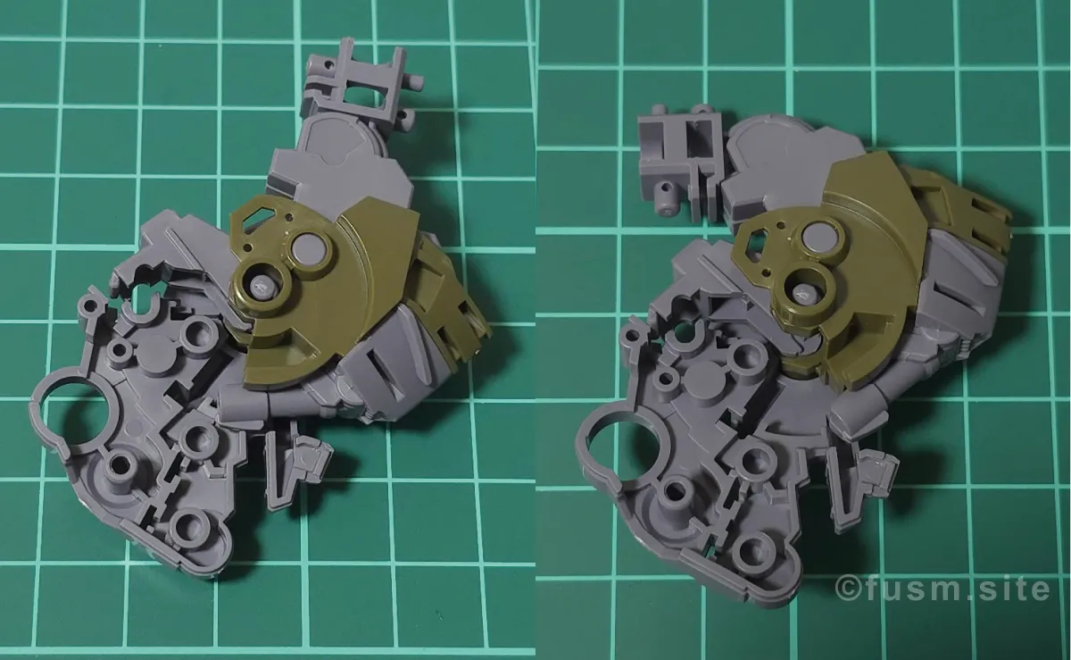 【レビュー】HGUC リーベン・ヴォルフ(A.O.Z RE-BOOT版) パーツ・構造・組み立て 13