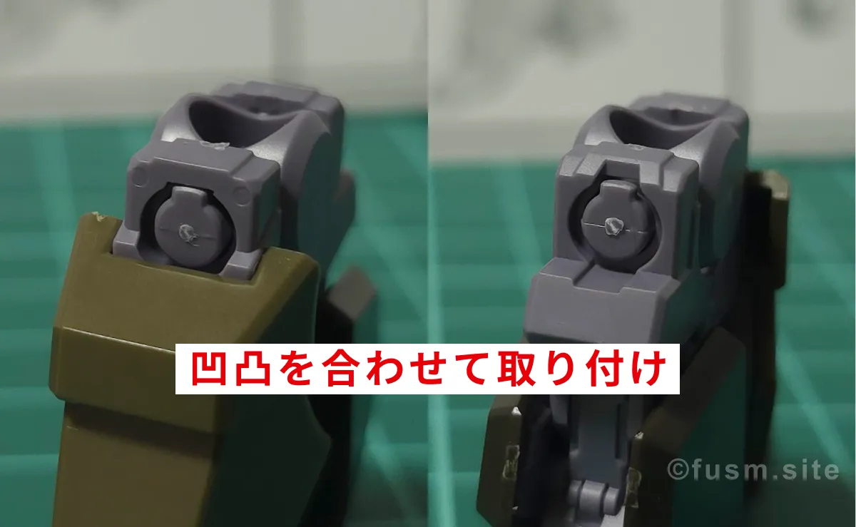 【レビュー】HGUC リーベン・ヴォルフ(A.O.Z RE-BOOT版) パーツ・構造・組み立て 17
