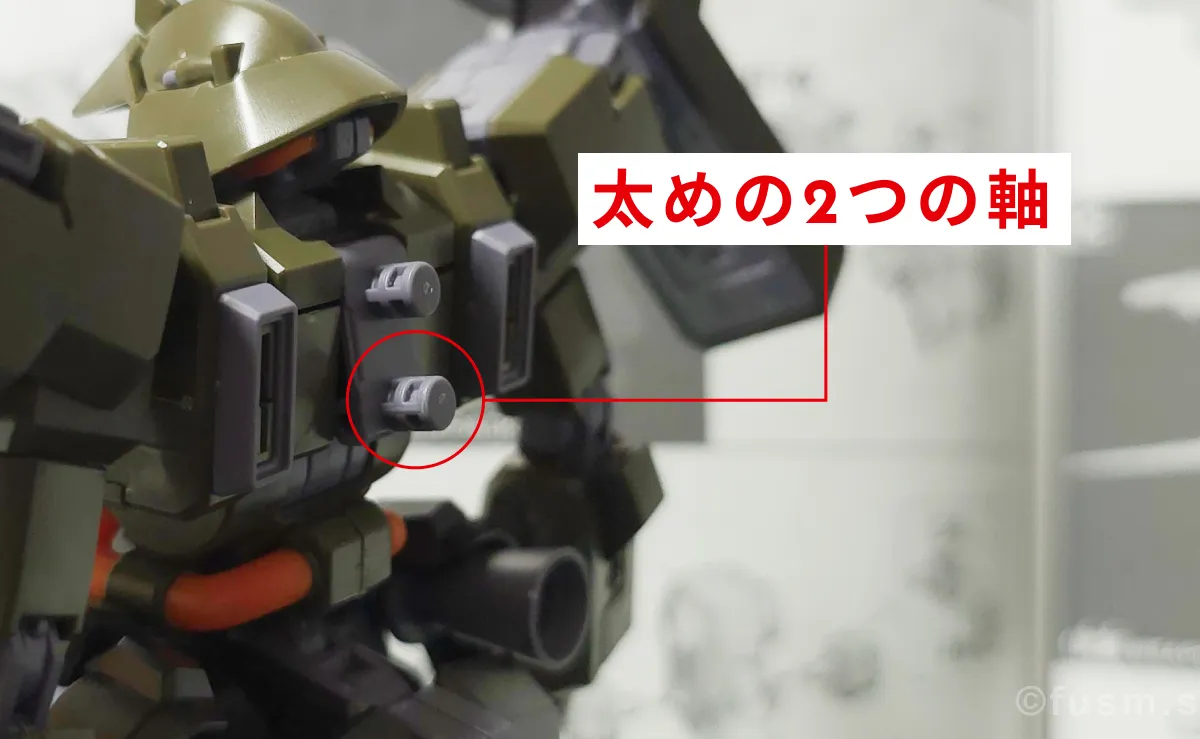 【レビュー】HGUC リーベン・ヴォルフ(A.O.Z RE-BOOT版) パーツ・構造・組み立て 23