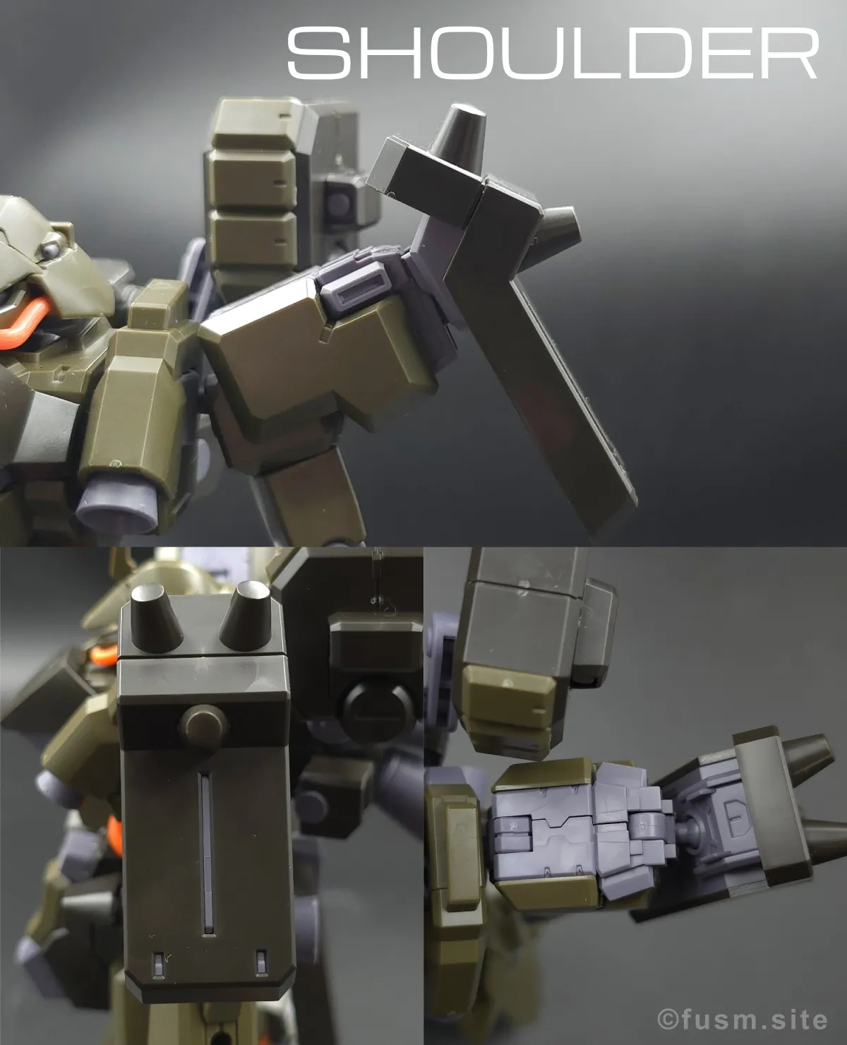 【レビュー】HGUC リーベン・ヴォルフ(A.O.Z RE-BOOT版) 肩ディテール 01