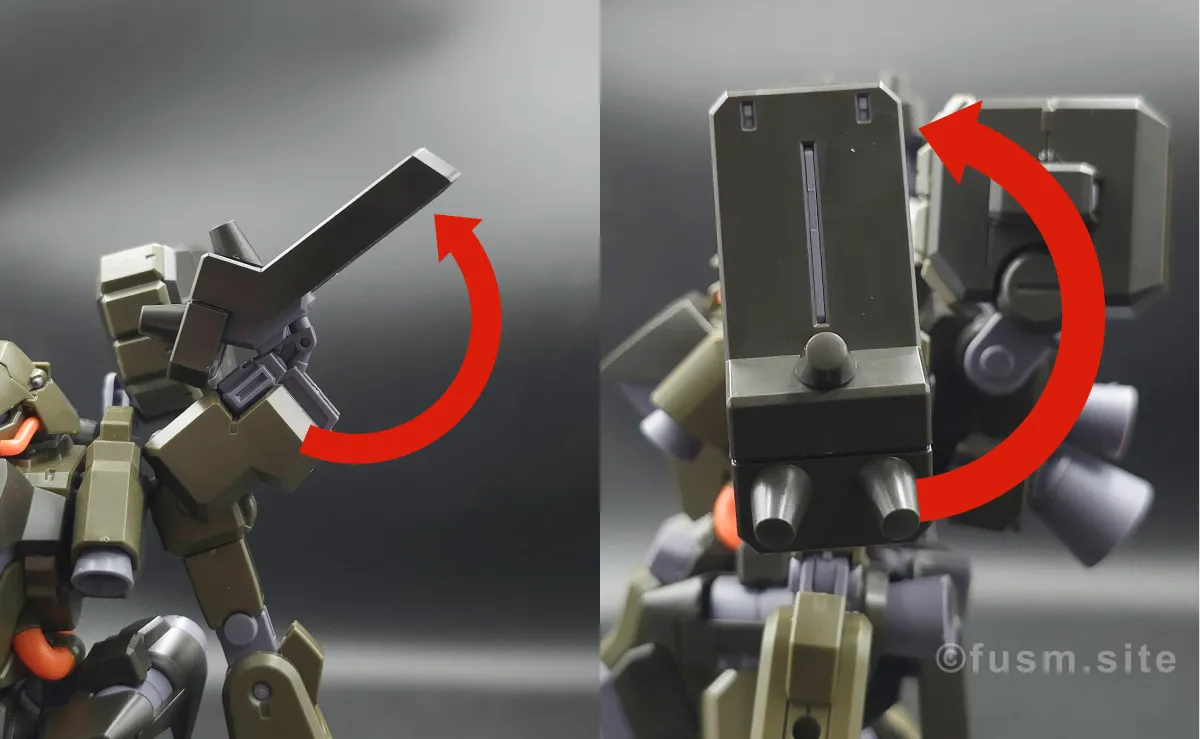 【レビュー】HGUC リーベン・ヴォルフ(A.O.Z RE-BOOT版) 肩ディテール 可動域 01