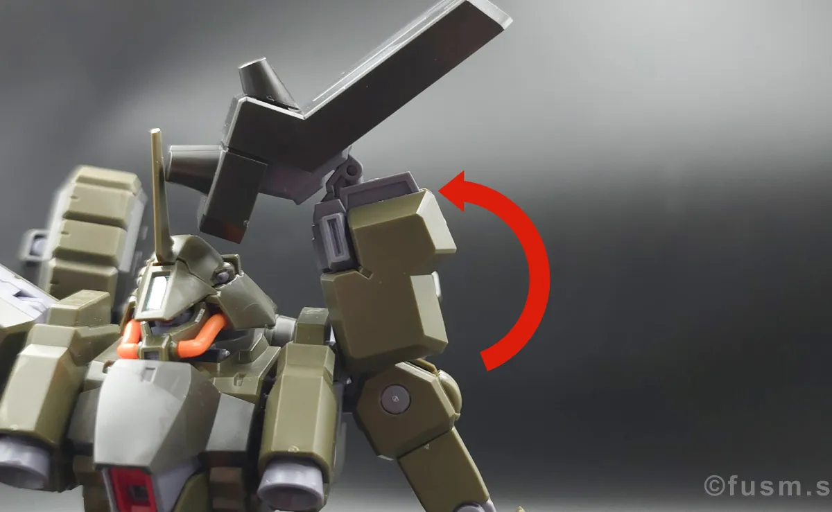 【レビュー】HGUC リーベン・ヴォルフ(A.O.Z RE-BOOT版) 肩ディテール 可動域 02