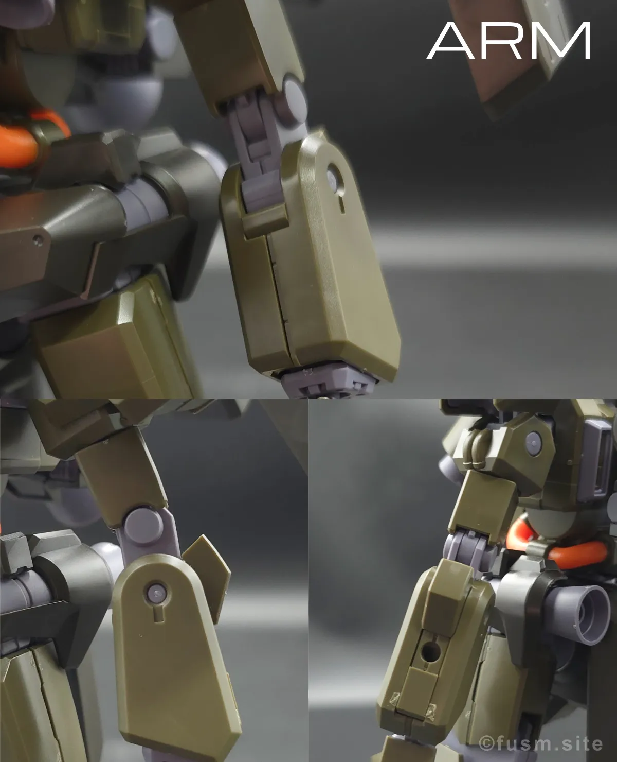 【レビュー】HGUC リーベン・ヴォルフ(A.O.Z RE-BOOT版) 腕部ディテール 01