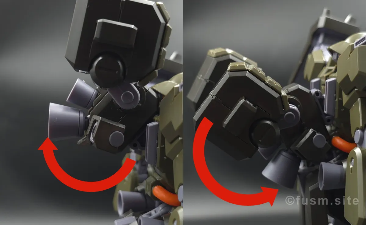 【レビュー】HGUC リーベン・ヴォルフ(A.O.Z RE-BOOT版) バックパックレビュー 可動域 01