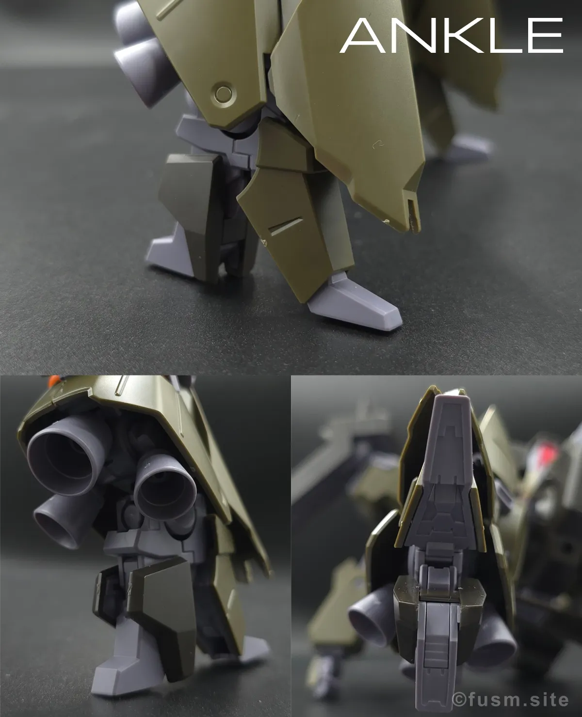 【レビュー】HGUC リーベン・ヴォルフ(A.O.Z RE-BOOT版) 脚部ディテール 02