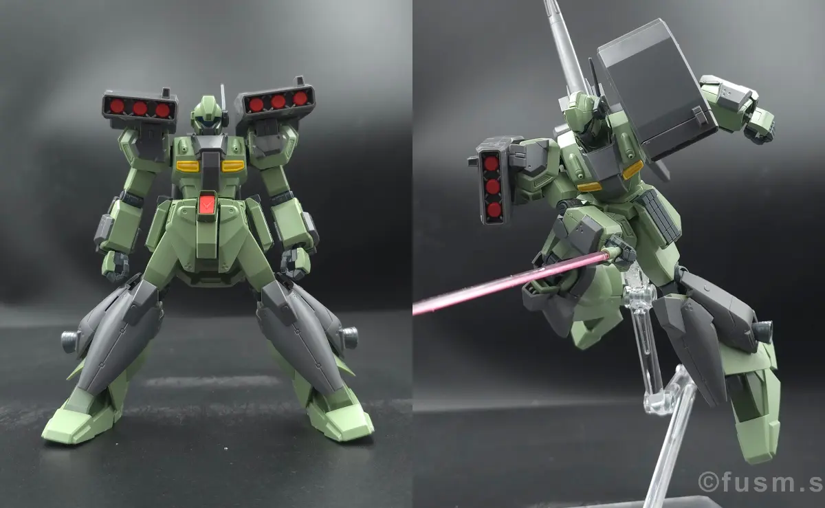 再販前に見る!HGUC スタークジェガンの特徴や注意点 ポージング 01