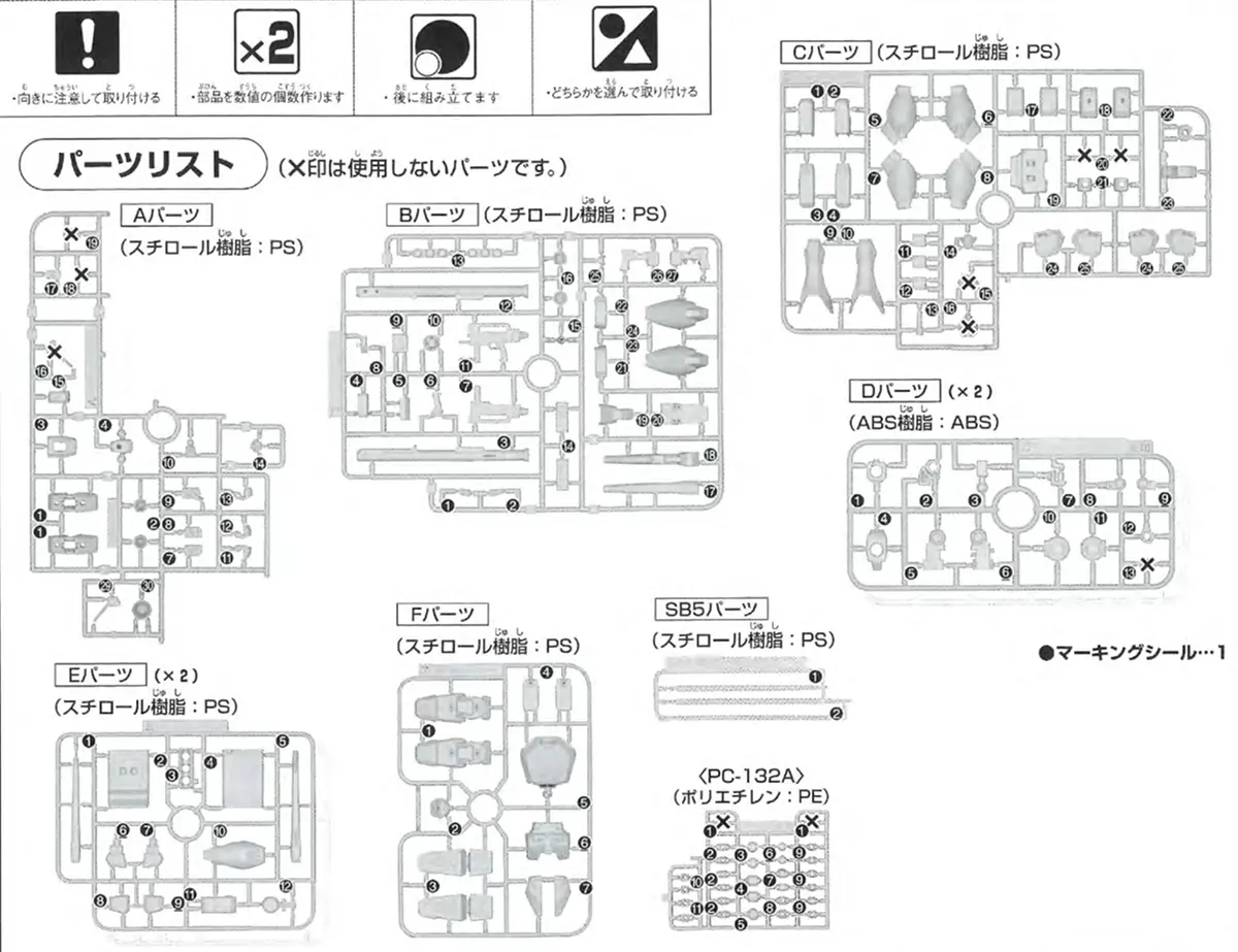 再販前に見る!HGUC スタークジェガンの特徴や注意点 ランナー 01
