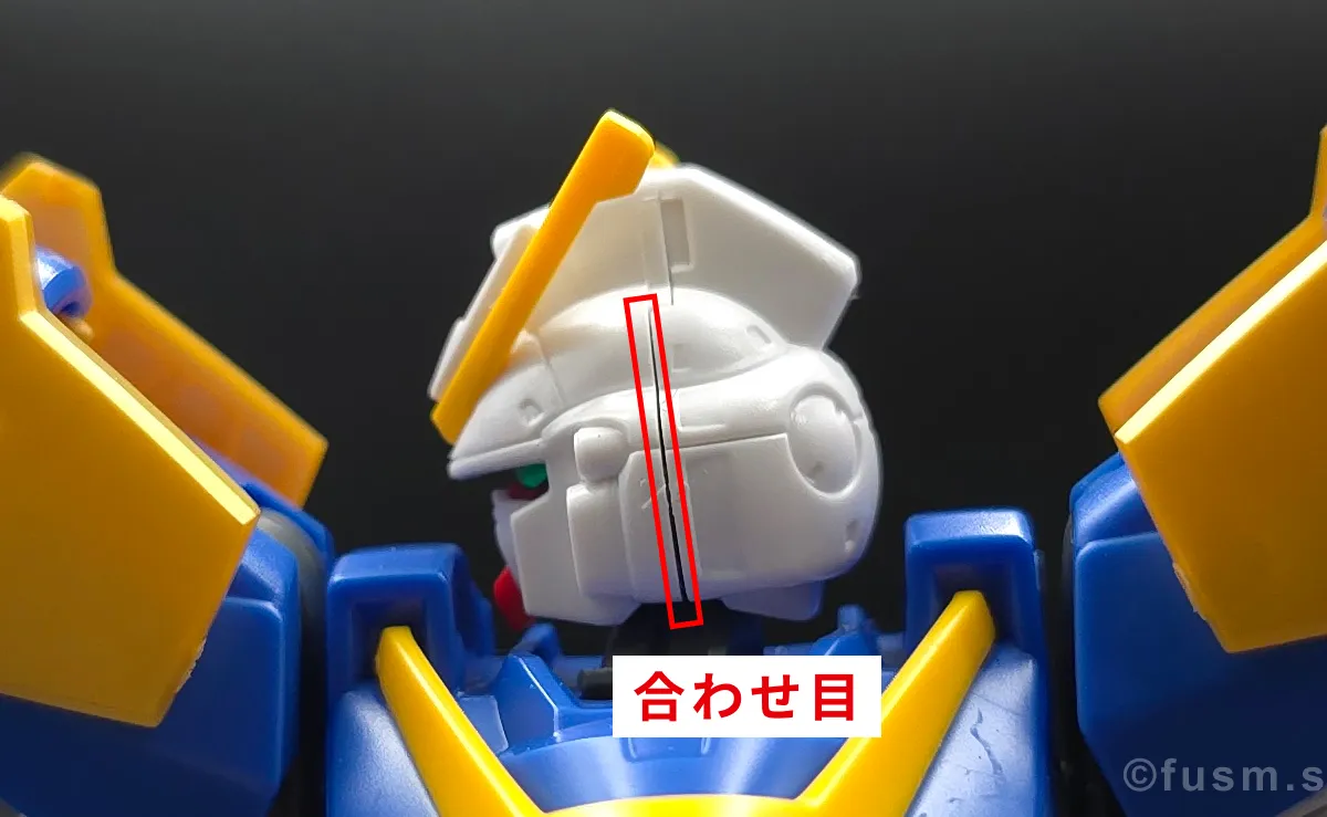 【レビュー】HG V2アサルトバスターガンダム(HGUC) 頭部ディテール 02