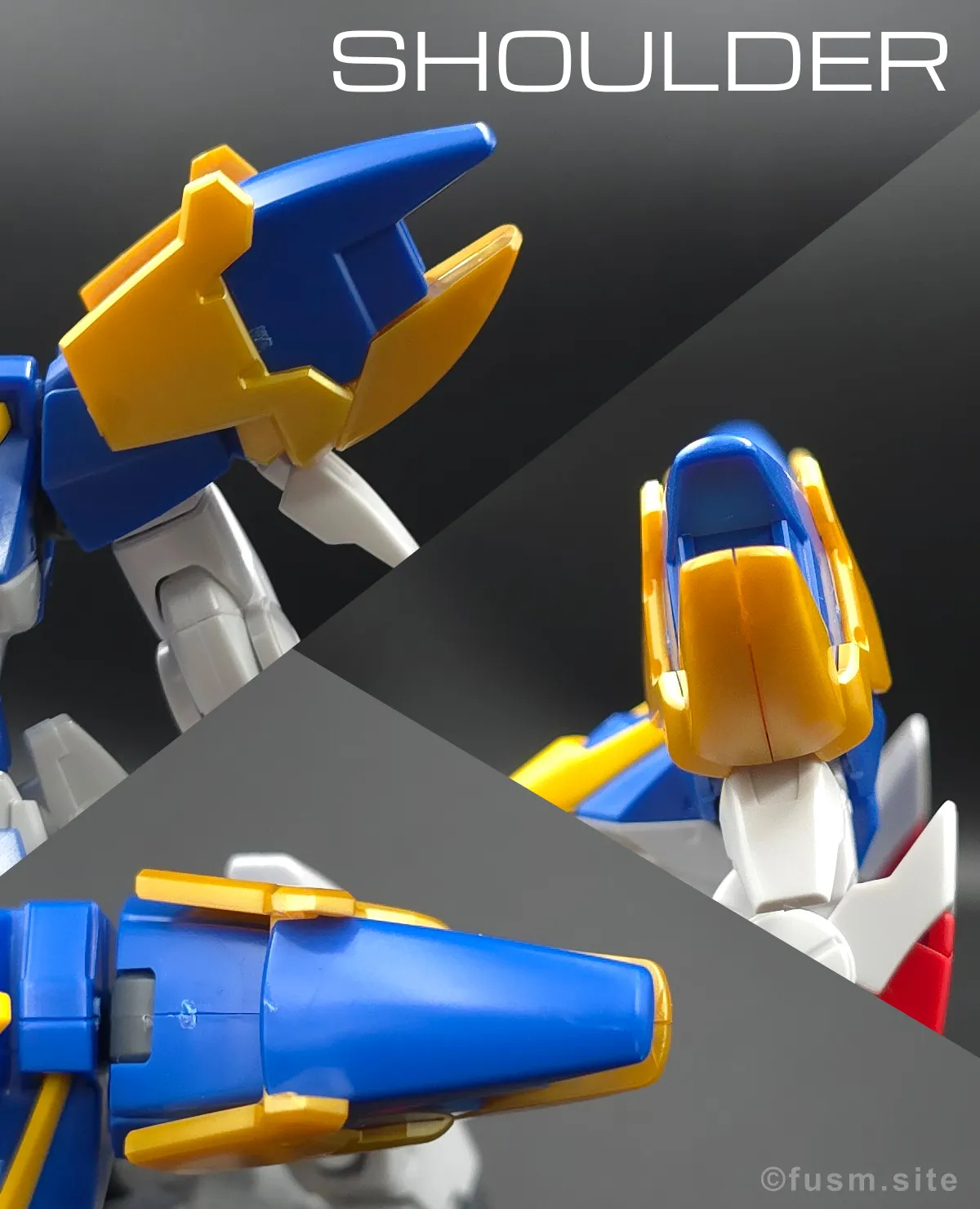 【レビュー】HG V2アサルトバスターガンダム(HGUC) 肩ディテール 01