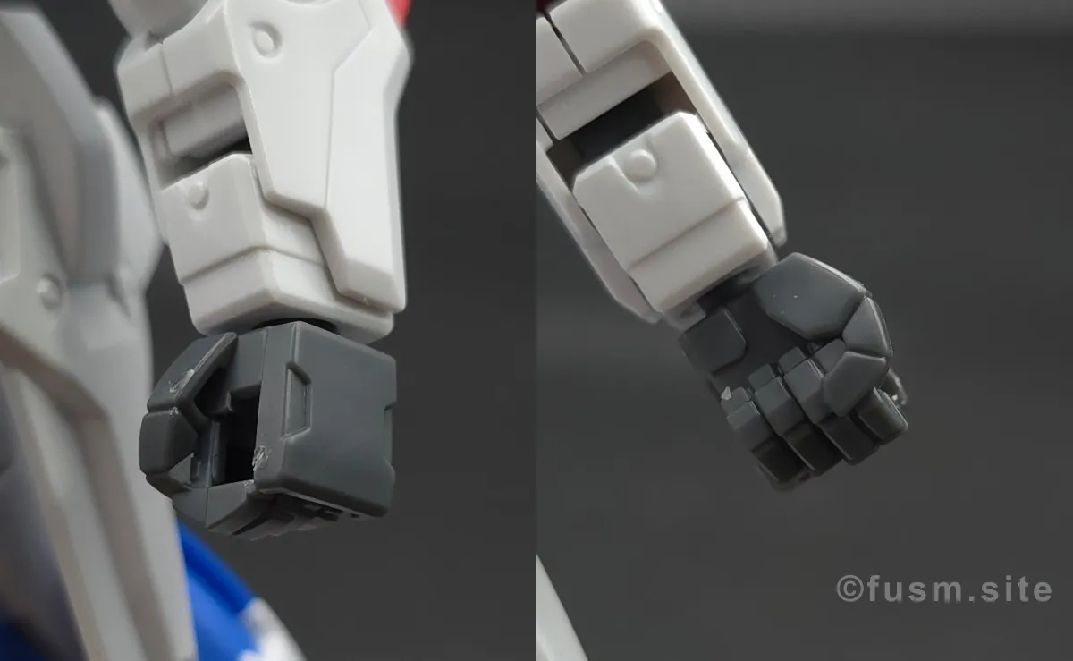【レビュー】HG V2アサルトバスターガンダム(HGUC) 腕部ディテール 02