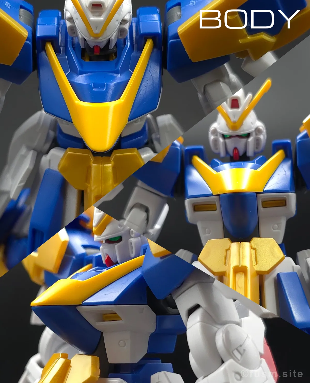 【レビュー】HG V2アサルトバスターガンダム(HGUC) 胴体ディテール 01