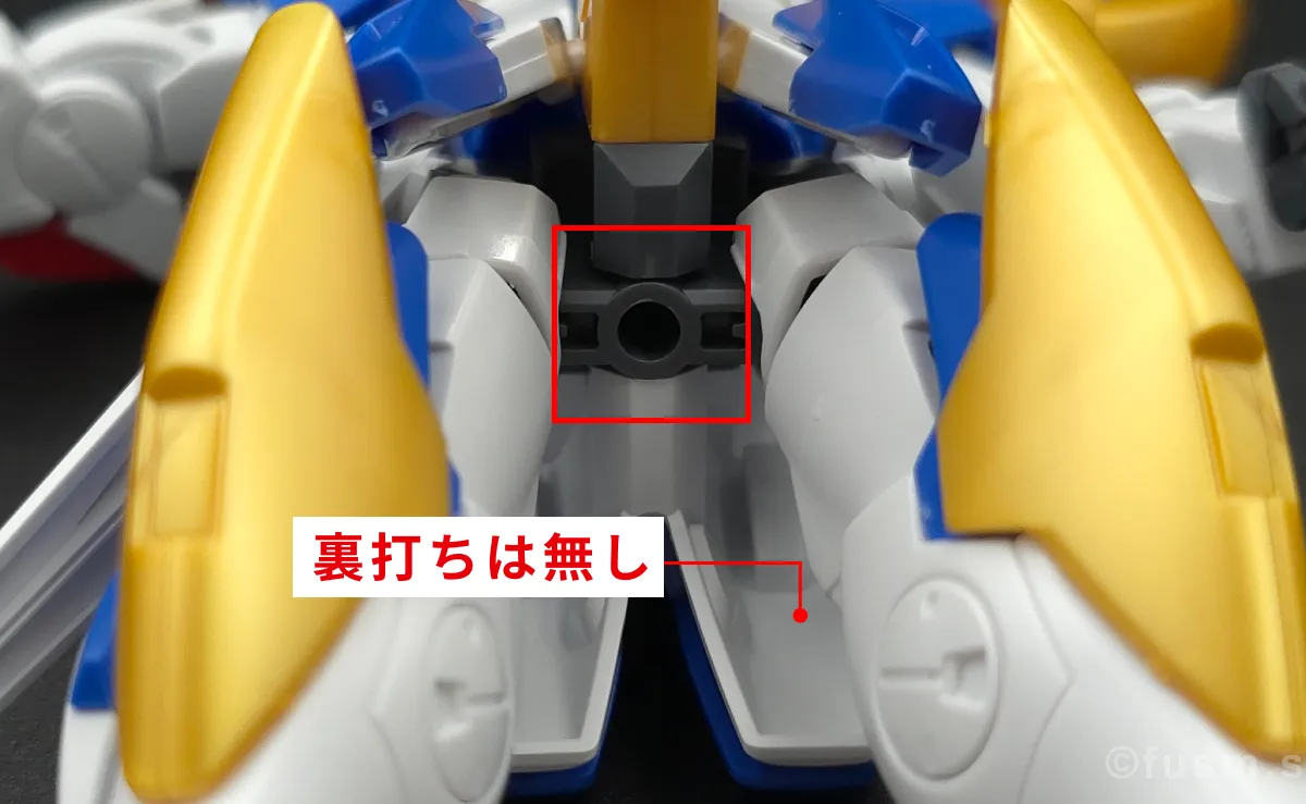 【レビュー】HG V2アサルトバスターガンダム(HGUC) 胴体ディテール 06