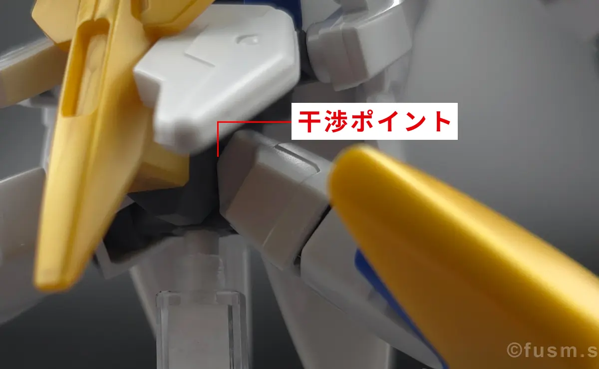 【レビュー】HG V2アサルトバスターガンダム(HGUC) 胴体ディテール 可動域 1