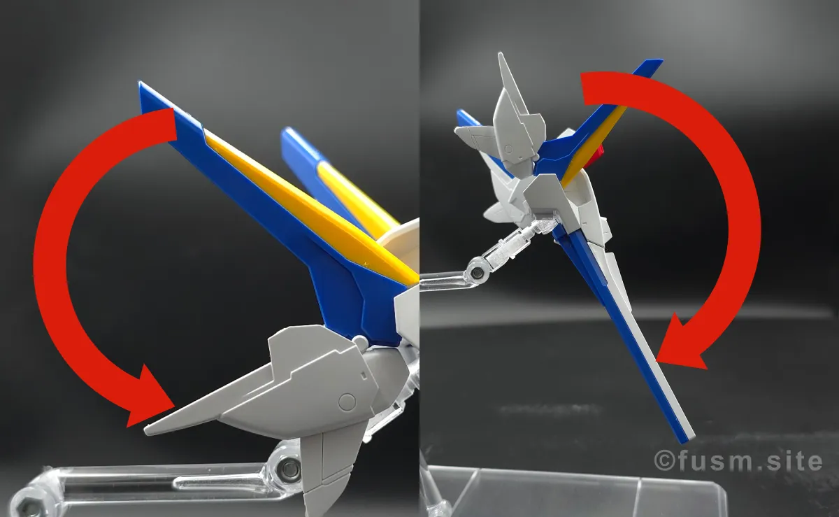 【レビュー】HG V2アサルトバスターガンダム(HGUC) バックパックレビュー 可動域 01