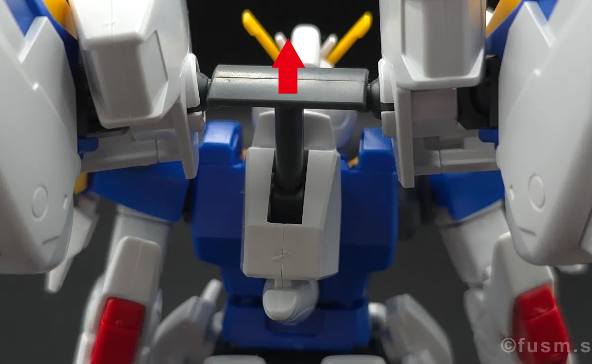 【レビュー】HG V2アサルトバスターガンダム(HGUC) バックパックレビュー 可動域 04