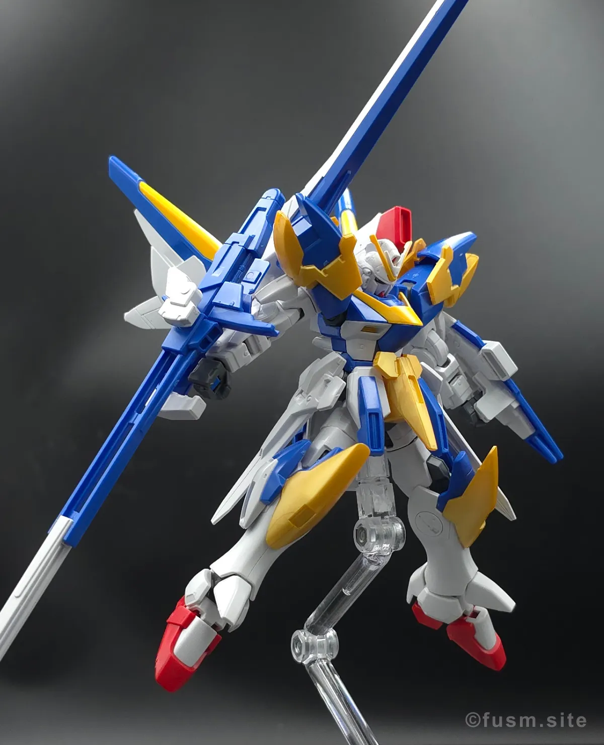 【レビュー】HG V2アサルトバスターガンダム(HGUC) ポージング 04