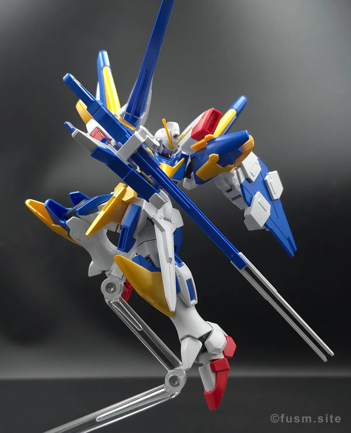 【レビュー】HG V2アサルトバスターガンダム(HGUC) ポージング 06
