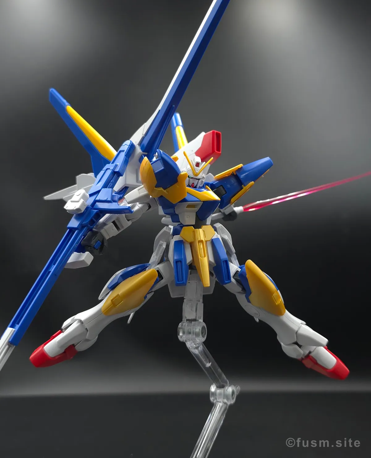 【レビュー】HG V2アサルトバスターガンダム(HGUC) ポージング 14