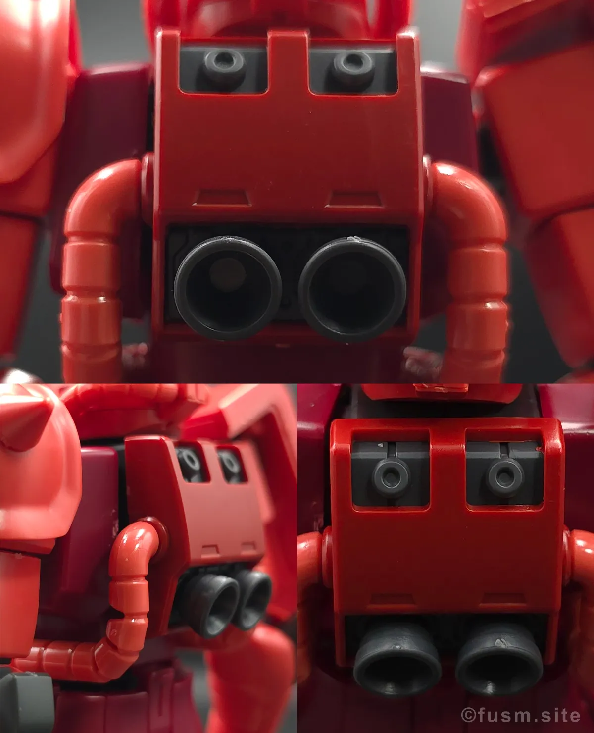 【レビュー】HGUC シャア専用ザクⅡ 胴体ディテール 02