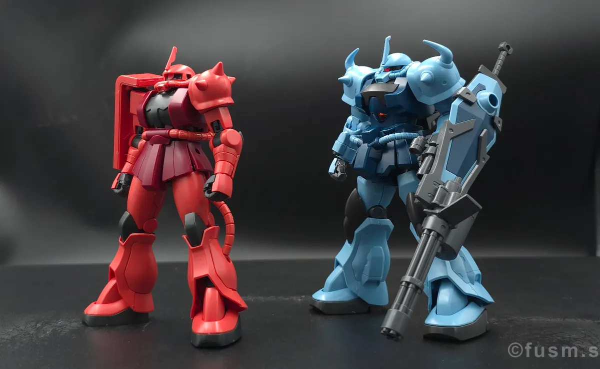 【レビュー】HGUC シャア専用ザクⅡ 比較 02