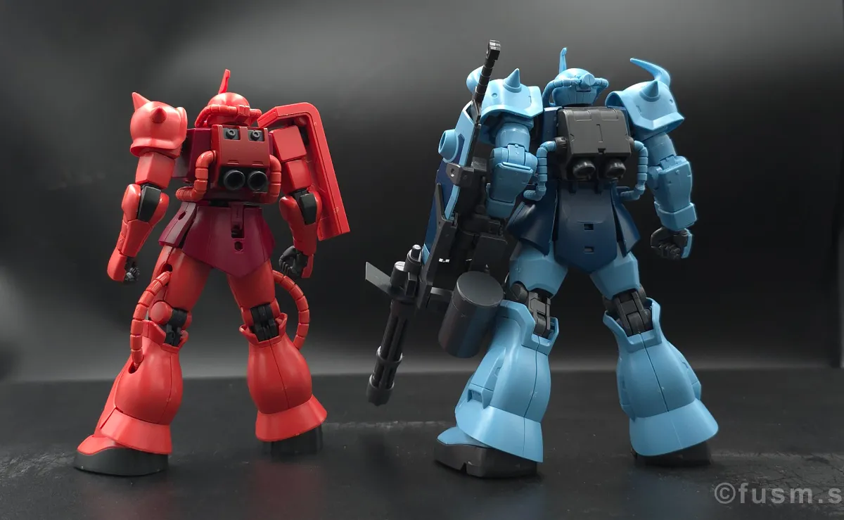 【レビュー】HGUC シャア専用ザクⅡ 比較 03