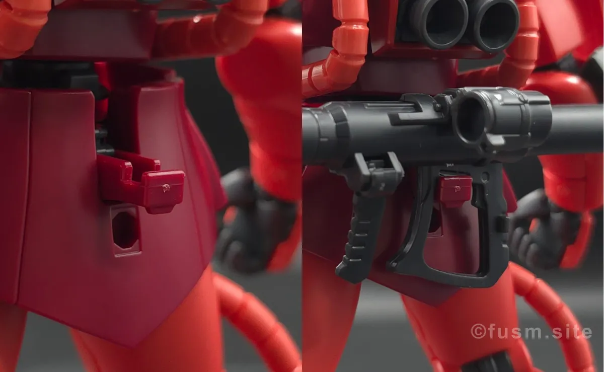 【レビュー】HGUC シャア専用ザクⅡ 武装 10