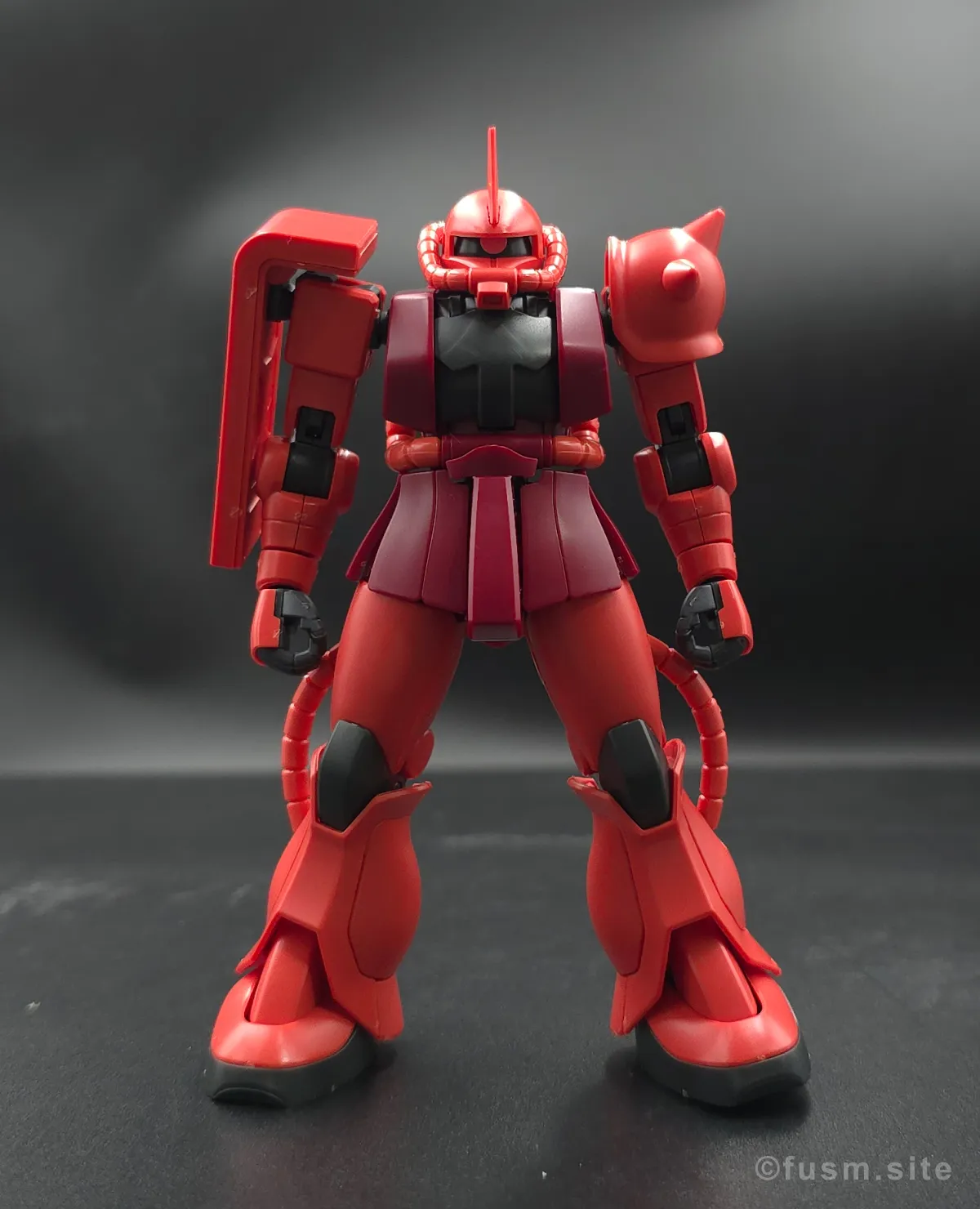 【レビュー】HGUC シャア専用ザクⅡ 多角的に見た全体の外観・素組み 03