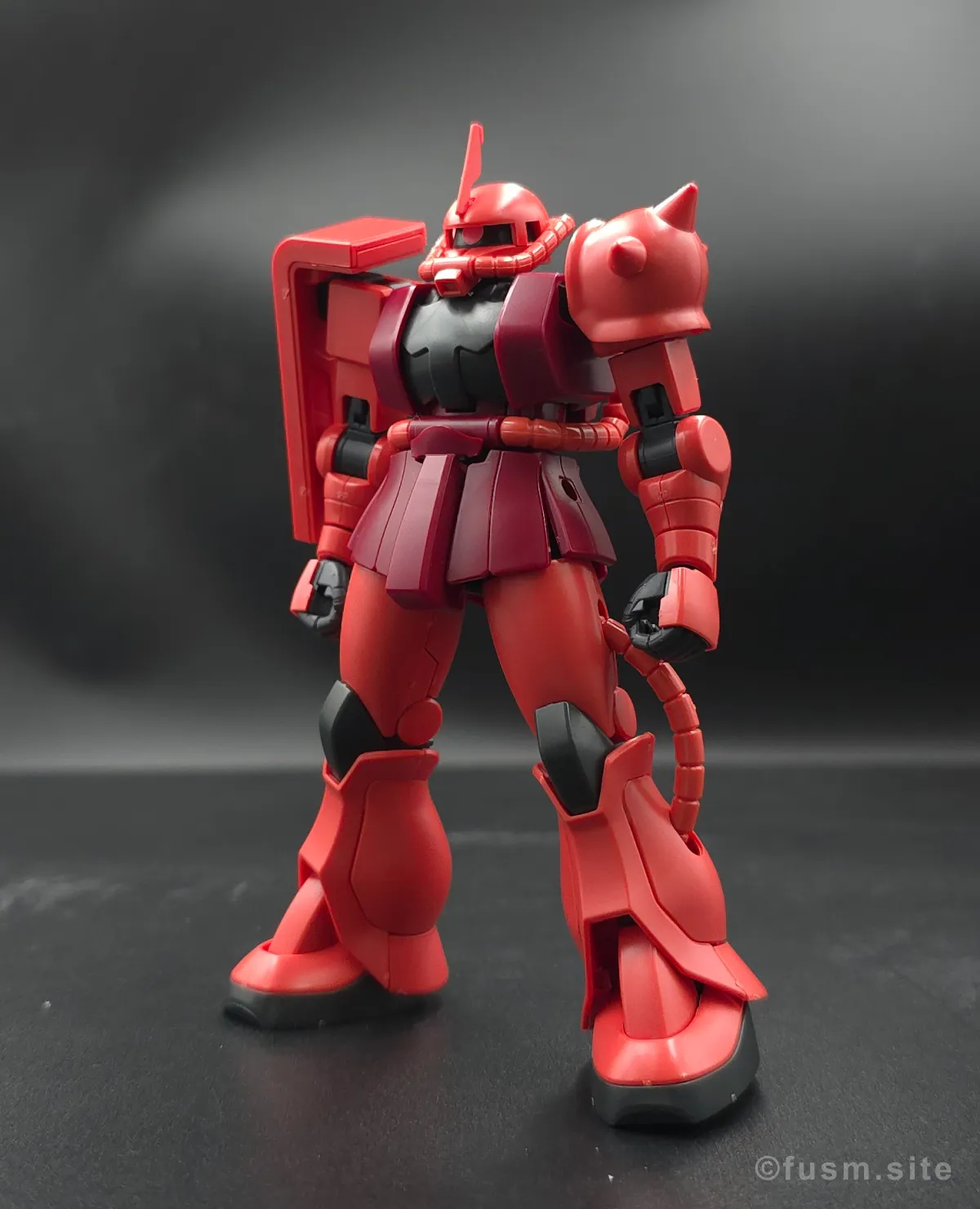 【レビュー】HGUC シャア専用ザクⅡ 多角的に見た全体の外観・素組み 04