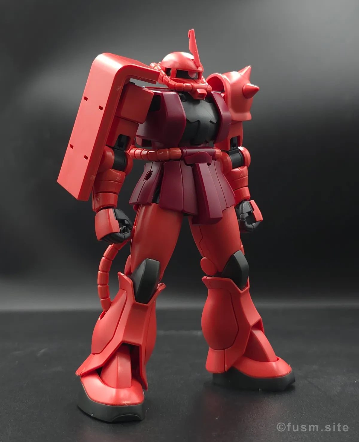 【レビュー】HGUC シャア専用ザクⅡ 多角的に見た全体の外観・素組み 10