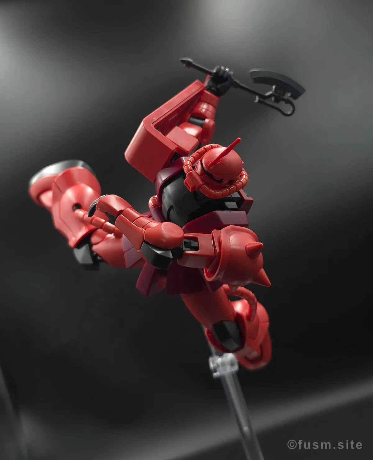 【レビュー】HGUC シャア専用ザクⅡ 多角的に見た全体の外観・素組み 20