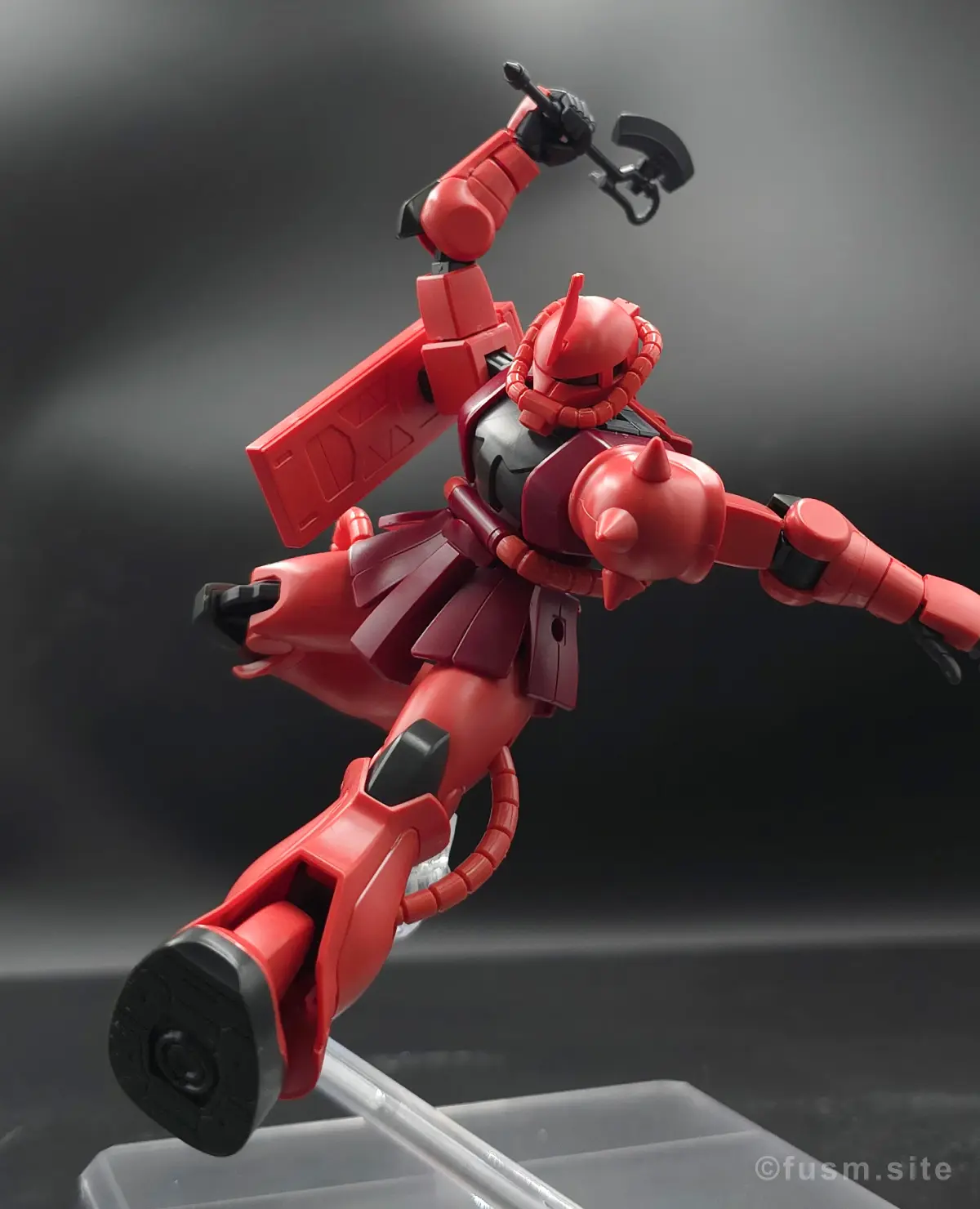 【レビュー】HGUC シャア専用ザクⅡ 多角的に見た全体の外観・素組み 28