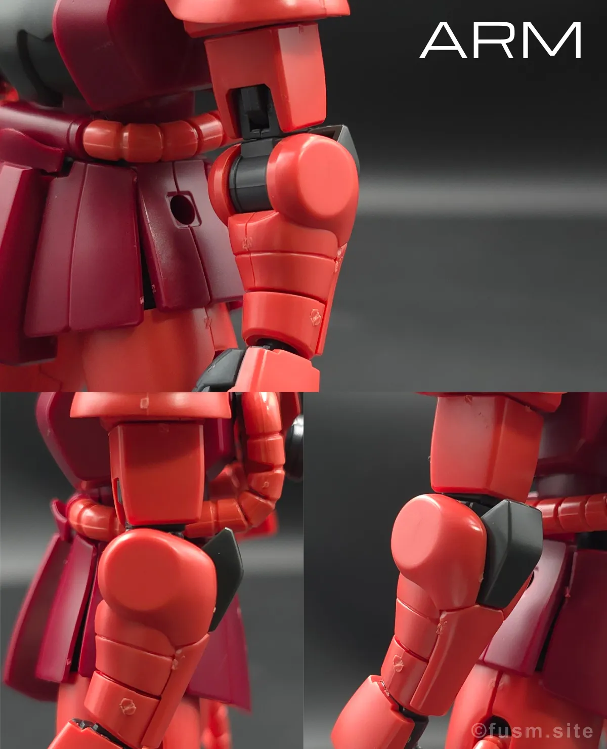 【レビュー】HGUC シャア専用ザクⅡ 腕部ディテール 01