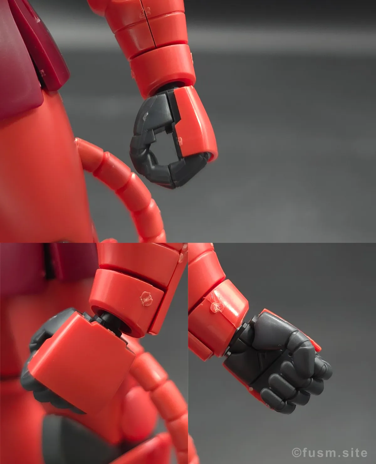 【レビュー】HGUC シャア専用ザクⅡ 腕部ディテール 02