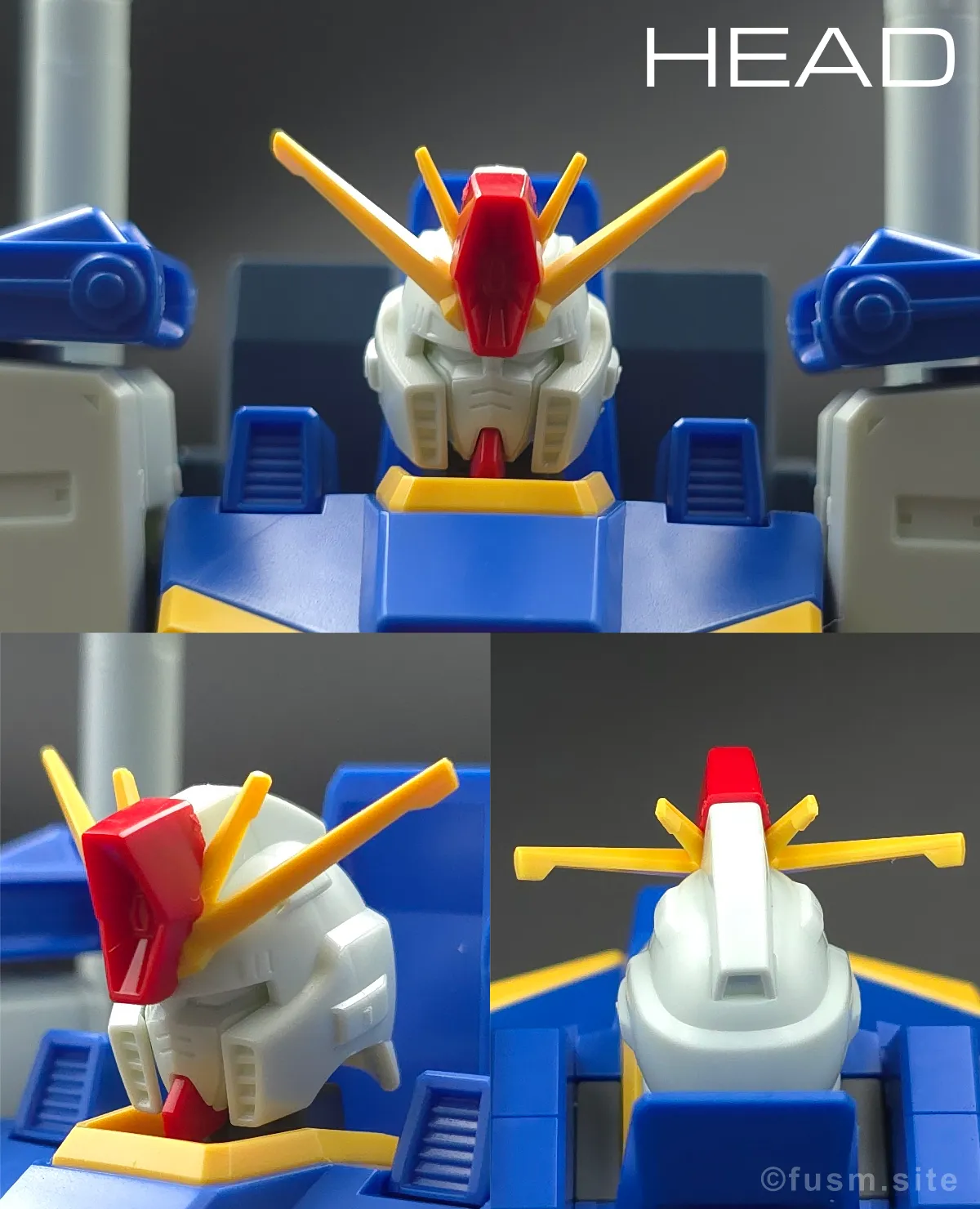 【レビュー】HGUC ZZガンダム 頭部ディテール 01