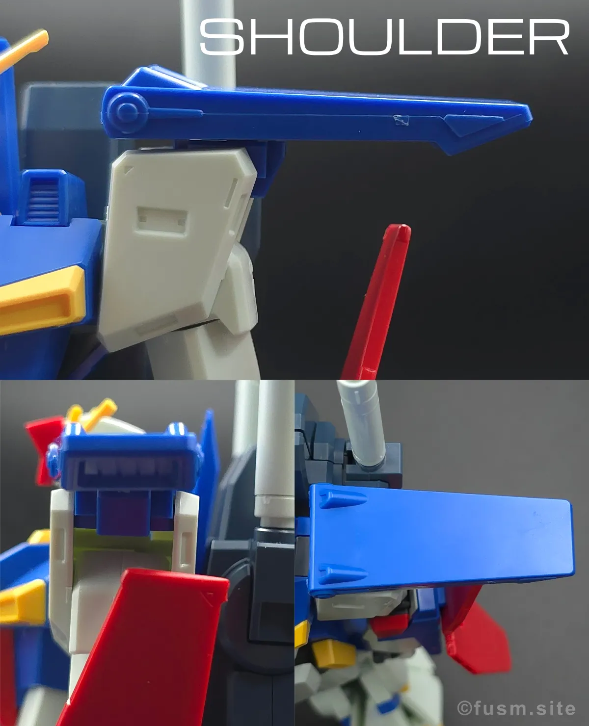 【レビュー】HGUC ZZガンダム 肩ディテール 01
