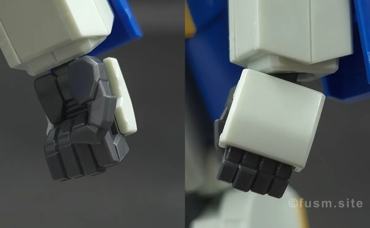 【レビュー】HGUC ZZガンダム 腕部ディテール 02