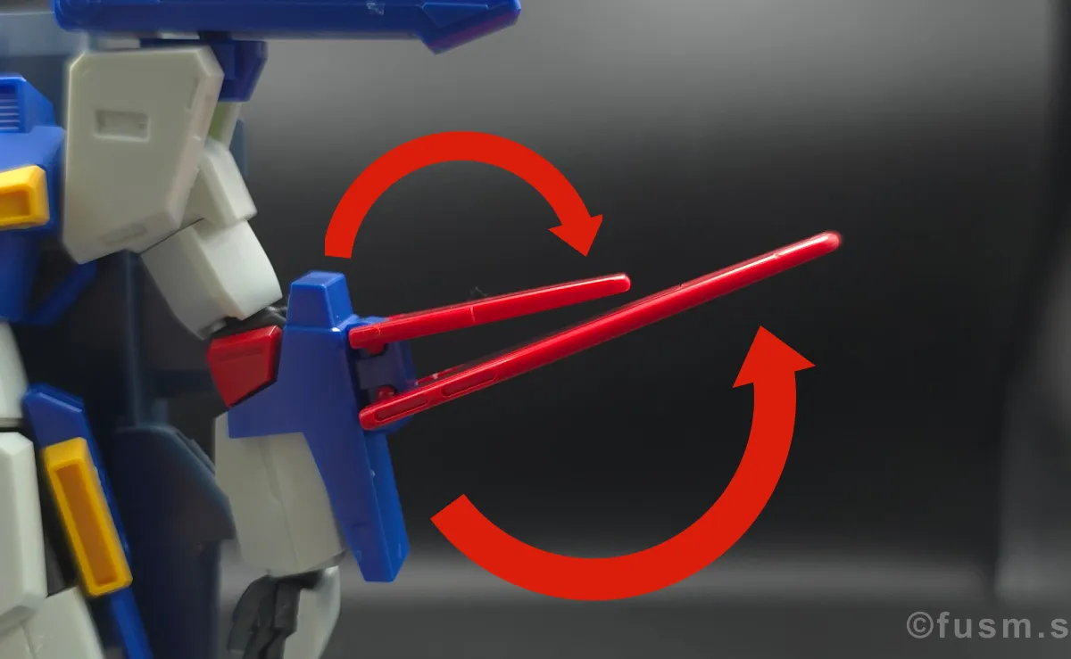 【レビュー】HGUC ZZガンダム 腕部ディテール 可動域 01
