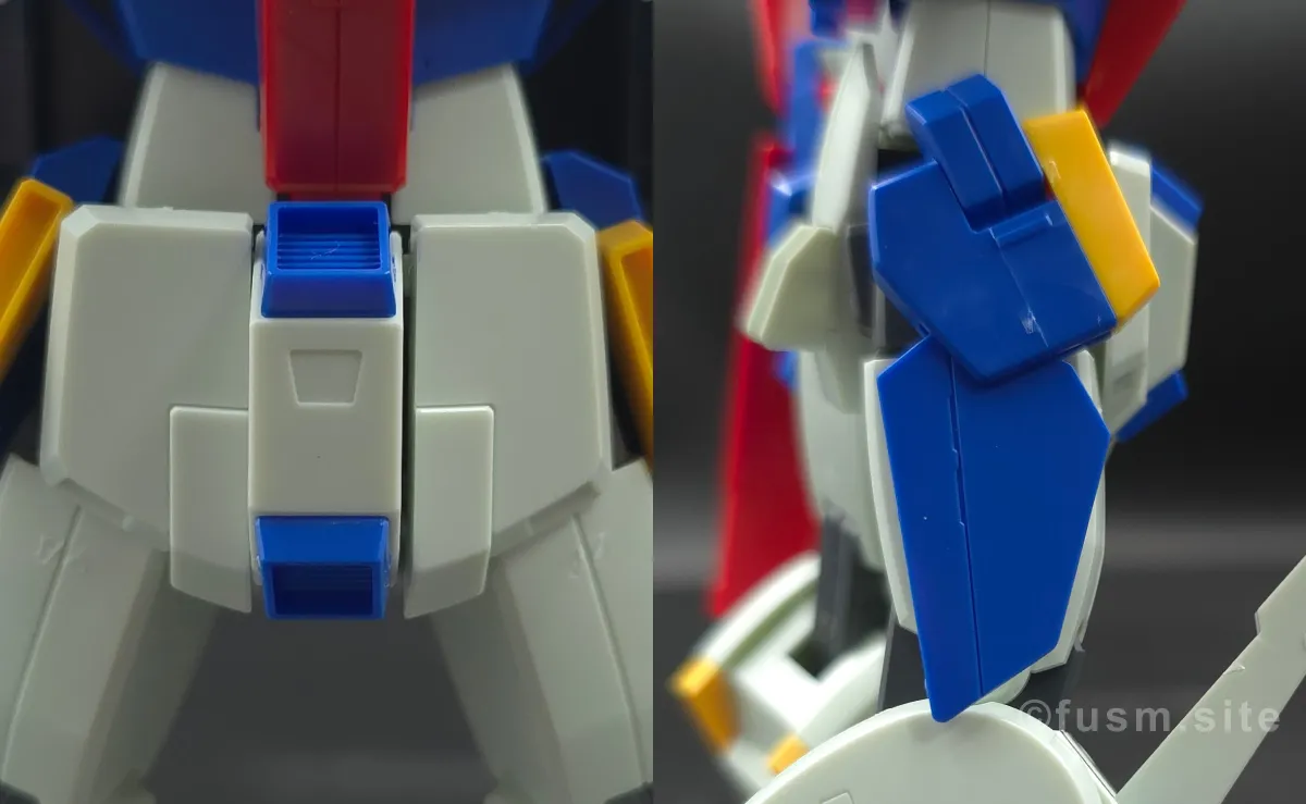 【レビュー】HGUC ZZガンダム 胴体ディテール 02