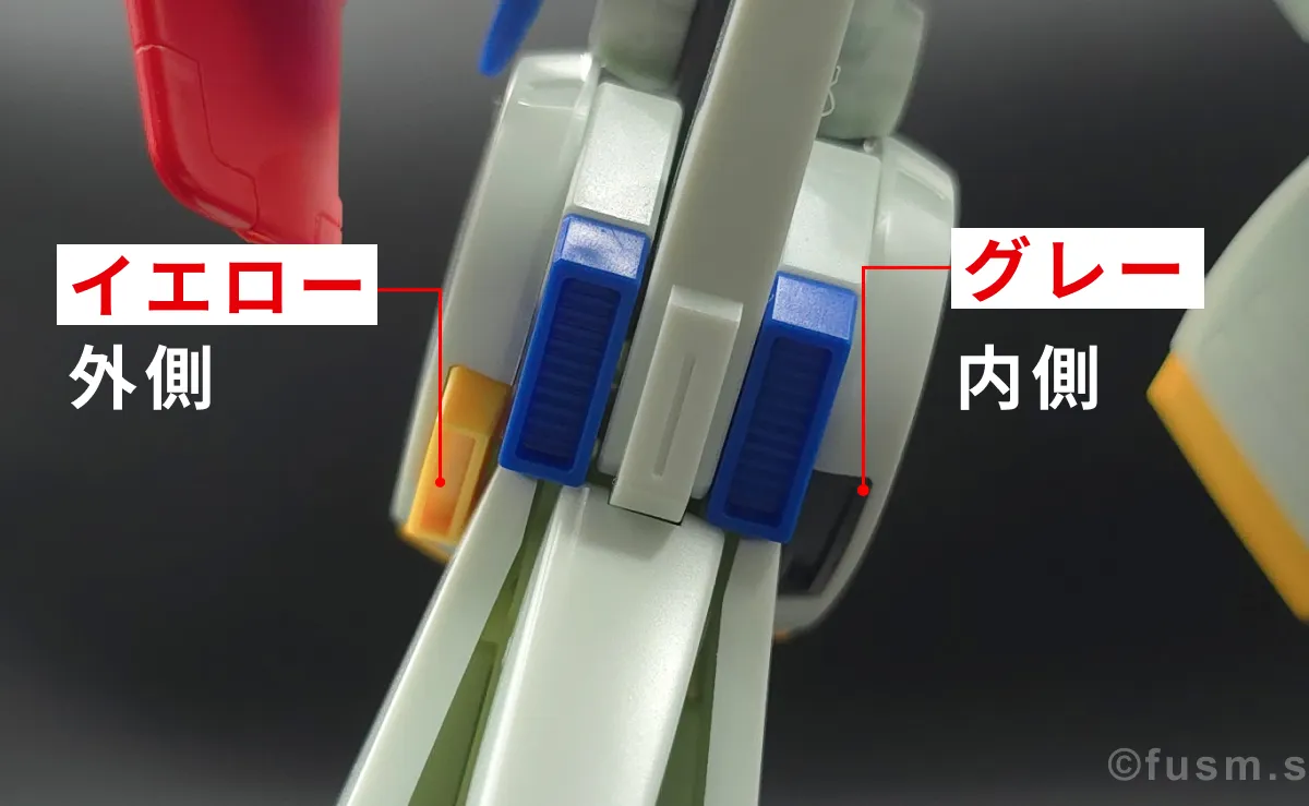 【レビュー】HGUC ZZガンダム 脚部ディテール 03