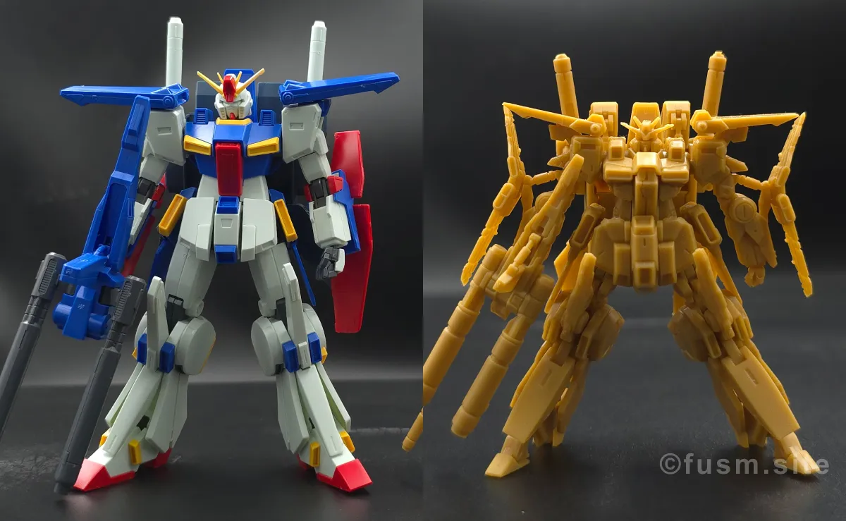 【レビュー】HGUC ZZガンダム 比較 04